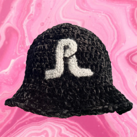 PL Velvet Bucket Hat - Black